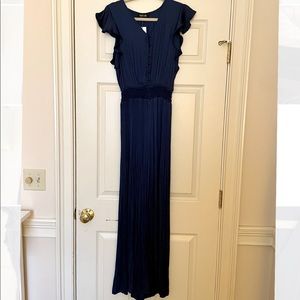 Fabrik Silk Navy Jumpsuit